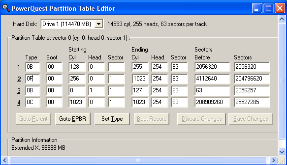 Powerquest Partition Table Editor 1.0 Download